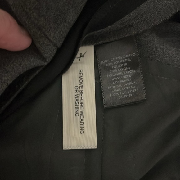 Ann Taylor Side Stripe Track Pants Gray Black Large - Picture 5 of 14